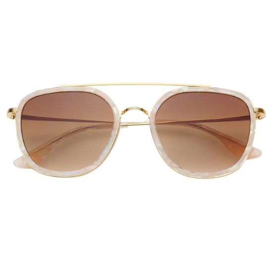 Freyrs - Weston Acetate Round Light Pink Sunglasses