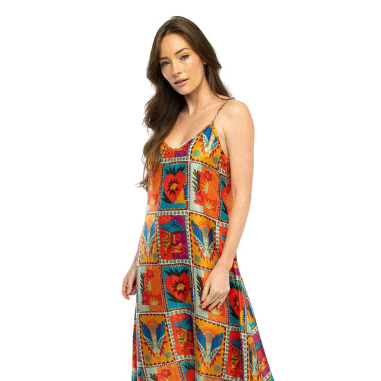 Orange Camille Slip Dress