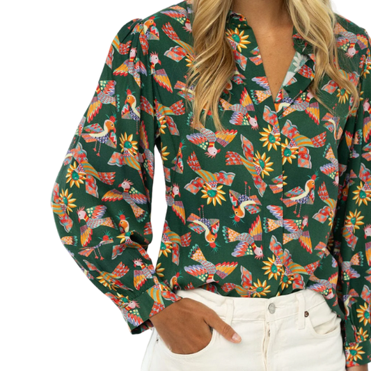 Kelly Green Christy Top