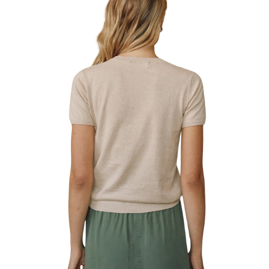 Sable Sand Knit Top
