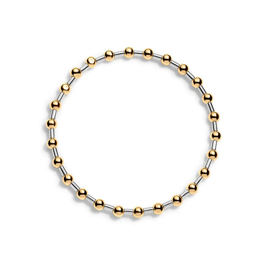 Tatiana M Designs - Ana - 4mm GF & SS Bar Bracelet