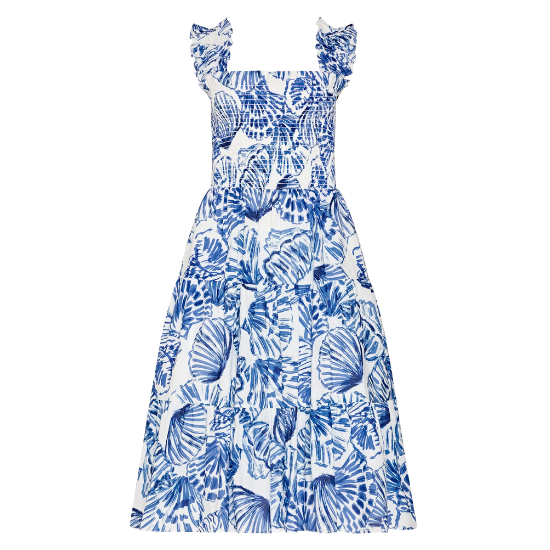 Amanda Uprichard - Shell Print Adelene Midi Dress