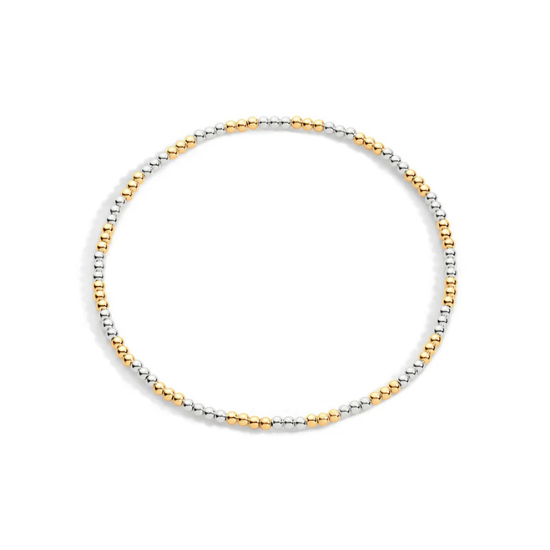 Tatiana M Designs - 2mm Mixed Gold & Sterling Silver Bracelet