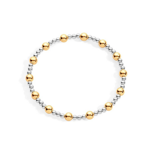 Tatiana M Designs - Ava 3&5mm Gold+Silver Bracelet