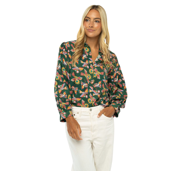 Kelly Green Christy Top