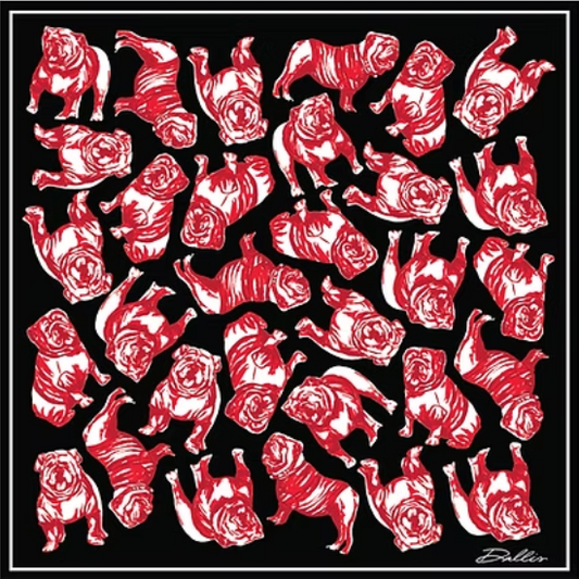 BLACK UGA GAME SCARF