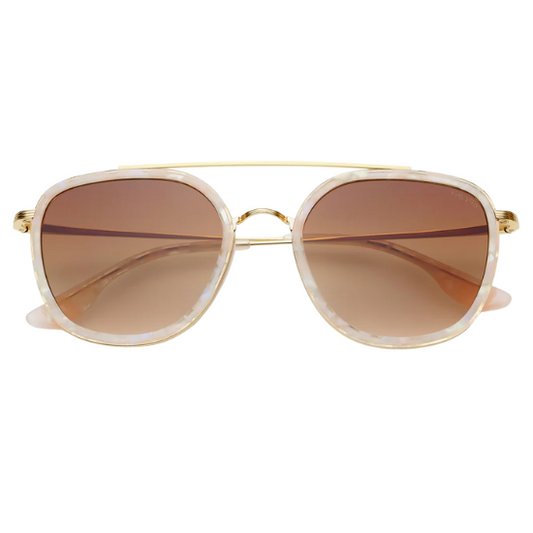 Freyrs - Weston Acetate Round Light Pink Sunglasses