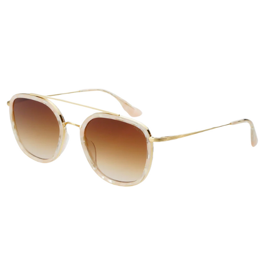 Freyrs - Weston Acetate Round Light Pink Sunglasses