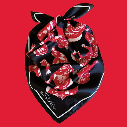 BLACK UGA GAME SCARF