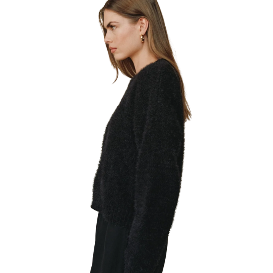 Black Drop Shoulder Sweater