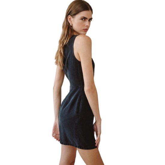 Dark Graphite Mini Dress