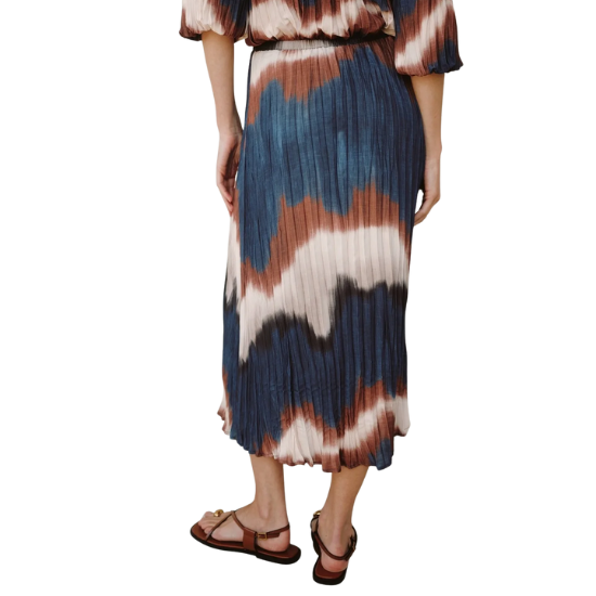 Midnight Tides Pleated Skirt