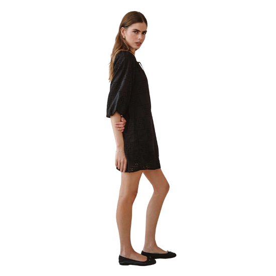 Black Puff Sleeve Dress