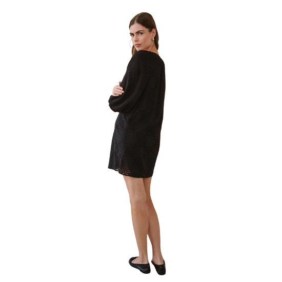 Black Puff Sleeve Dress
