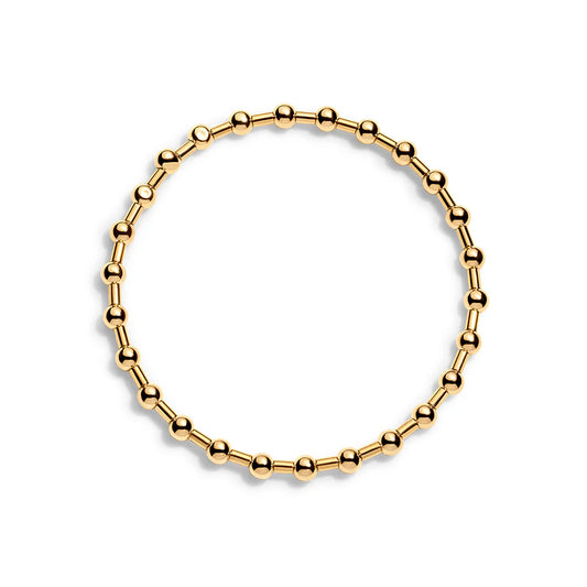 Tatiana M Designs - 4mm Gold-Filled & Bar Bracelet