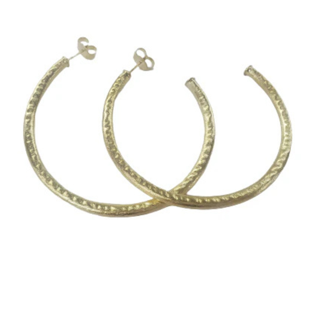 Shelia Fajl - Hammered Gold Hoops