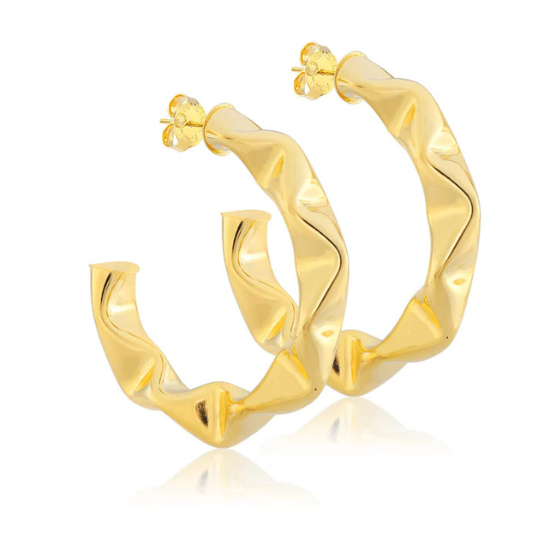 Sheila Fajl - Large Wrinkled Hoops