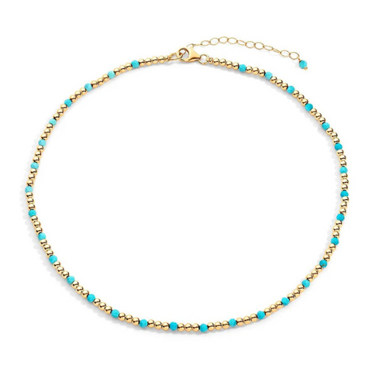 Tatiana M Designs - Zoe - 3mm GF Necklace - Turquoise