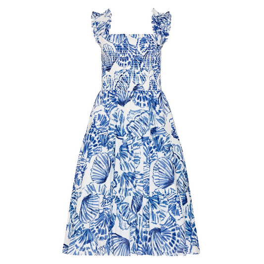 Amanda Uprichard - Shell Print Adelene Midi Dress