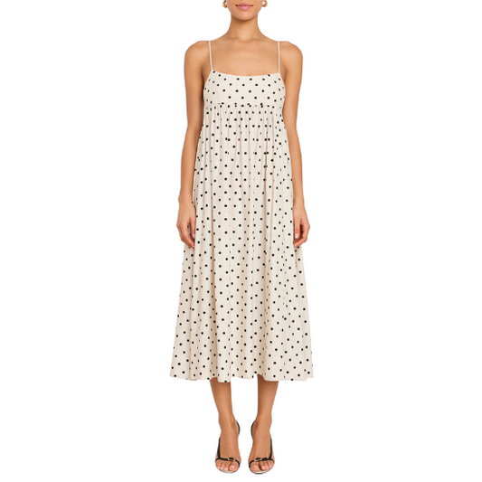 Beige Black Wynwood Dress