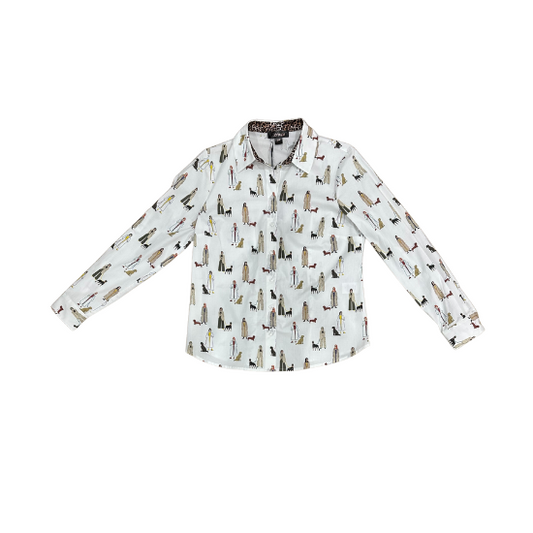 Creme Dog Blouse