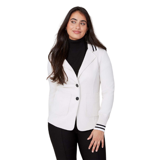 Oyster Pique Knit Blazer
