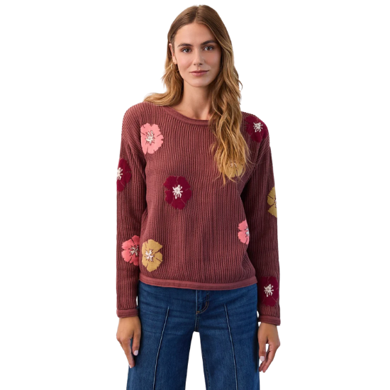 Floral Intarsia Sweater