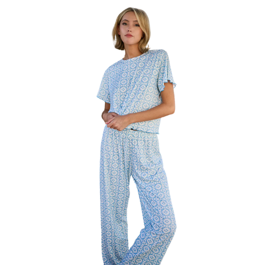 Porto Blue Margarie Pajama Set