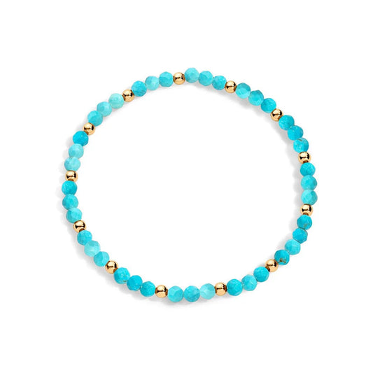 Tatiana M Designs - 3mm GF & Gem Bracelet - Turquoise